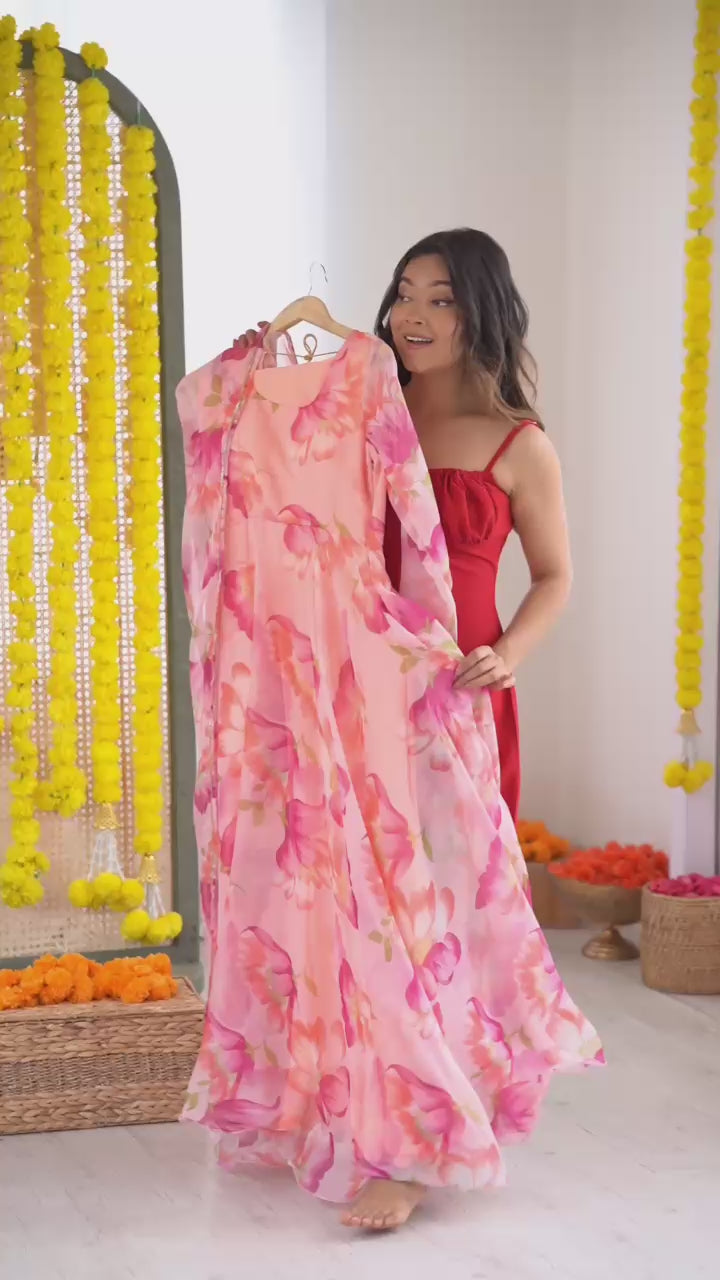 Beautiful Floral Gown