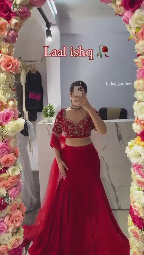 Royal Fusion Lehenga Saree Ensemble