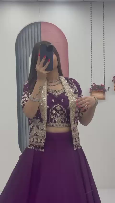 Premium Modelling Lehenga with jacket