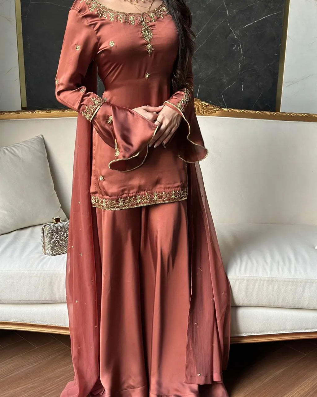 Rust Royale Sharara Set
