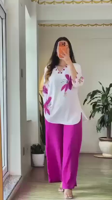 Women’s Heavy Rayon Digital Print Outfit Set