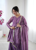 Mal Chanderi Sharara Set with Mirror Work