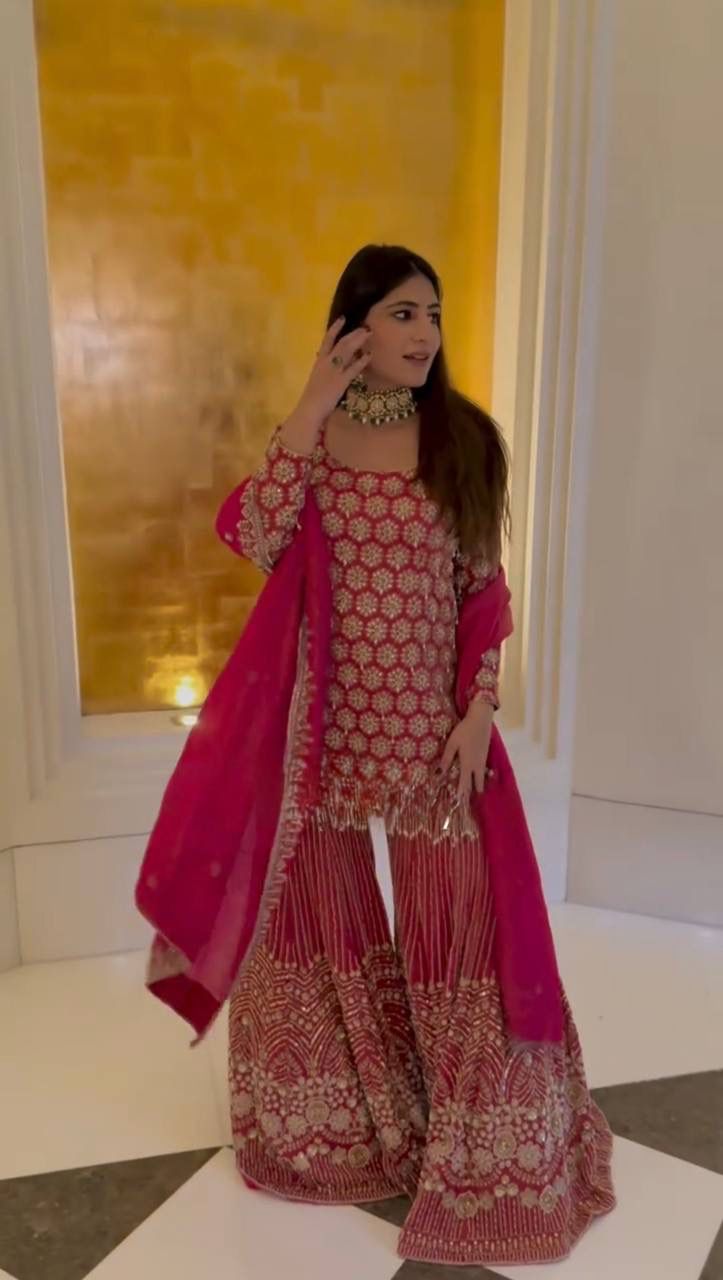 Embroidery Thread & Sequin Kurta Set