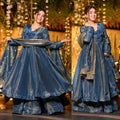 Blue Anarkali Silk Ethnic Wear suit set